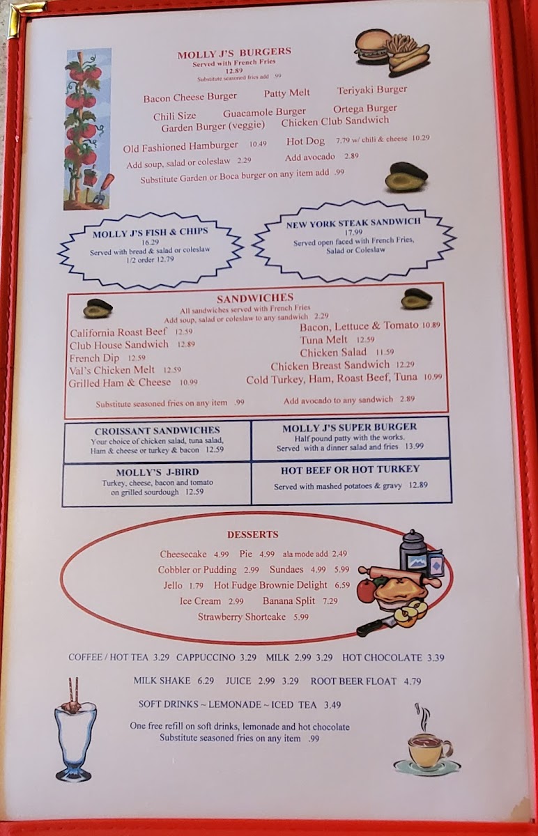 Molly J's Menu - Image 4